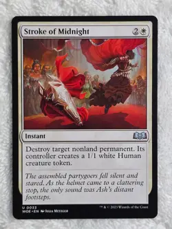 MTG Stroke of Midnight #33 Wilds of Eldraine Magic the Gathering Card U NM - Image 1