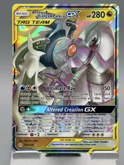 Arceus & Dialga & Palkia GX 156/236 Sm-Cosmic Eclipse Holo - Image 1