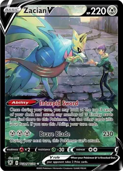 Zacian V TG21/TG30 Swsh10: Astral Radiance Trainer Gallery Holo - Image 1