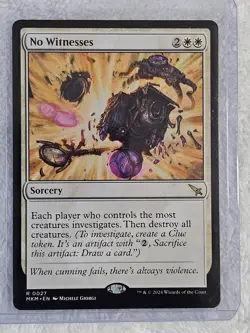 MTG No Witnesses #27 Murders at Karlov Manor Magic Gathering Card Rare NM - Image 5
