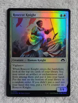 MTG Rosecot Knight FOIL - Modern Horizons 3 #42 Magic Gathering Card NM - Image 1