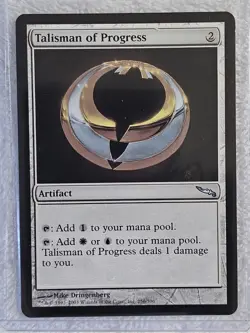 MTG Talisman of Progress - Mirrodin (MRD) #256 Magic the Gathering Card U NM - Image 5