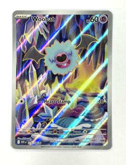 WOOBAT 119/086 ILLUSTRATION RARE WHITE FLARE POKEMON NM/M - Image 1