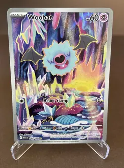 Woobat 119/086 Illustration Rare - White Flare - Pokemon Card - NM/M - Image 1