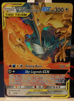 Moltres & Zapdos & Articuno GX Hidden Fates 44/68 TAG TEAM GX Holo Ultra Rare - Image 1