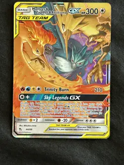 Moltres & Zapdos & Articuno GX TAG TEAM Holo 44/68 Hidden Fates Ultra Rare - Image 1