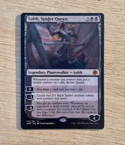 MTG: Card LOLTH SPIDER QUEEN AFR Tylor Jacobson Wizards of Coast 2021 281 M/112 - Image 1