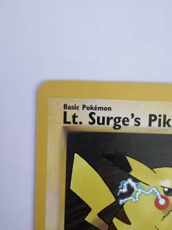 Pokemon TCG Lt. Surge's Pikachu Gym Heroes 1st Edition Card 81/132 - Image 2