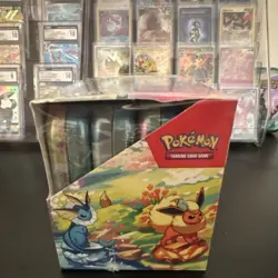 Pokemon TCG Prismatic Evolutions Sealed Mini Tin Display (8 Mini Tins!) - Image 2