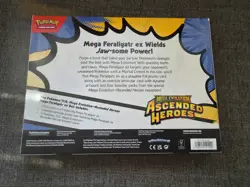 Pokemon TCG Mega Evolution Ascended Heroes Mega Feraligatr ex Box New & Sealed - Image 2