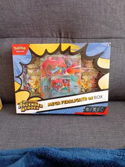 Pokemon TCG - Mega Evolution Ascended Heroes Feraligatr Mega EX Box New & Sealed - Image 1