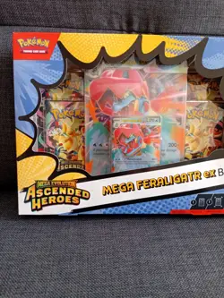 Pokemon TCG - Mega Evolution Ascended Heroes Feraligatr Mega EX Box New & Sealed - Image 2