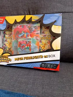 Pokemon TCG - Mega Evolution Ascended Heroes Feraligatr Mega EX Box New & Sealed - Image 3