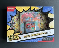 Pokemon TCG Mega Evolution Ascended Heroes Mega Feraligatr Ex Box - New & Sealed - Image 1