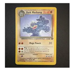 Pokemon Dark Machamp Holo Rare 70 HP Team Rocket 10/82 Unlimited Edition - Image 1