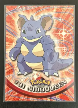 1999 Topps Pokemon Nidoqueen TV Animation Edition Series 1 #31 Black Logo NM/MT - Image 1