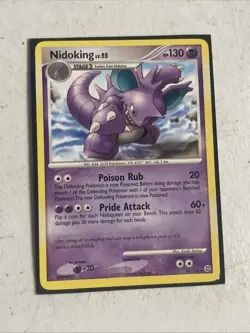 Nidoking - Secret Wonders 34/132 Rare Non-Holo Pokemon TCG - Image 1