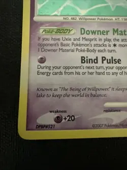 Azelf Holo Pokemon Card 4/123 Mysterious Treasures Rare Swirl LP Holo - Image 3