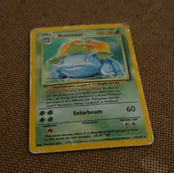 Pokemon TCG Venusaur Base Set Holo Unlimited Rare Card 15/102 1999 WOTC Hp/dam - Image 5