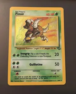Pokemon Pinsir Holo 9/64 – Jungle 1999 – Vintage WOTC – MP - Image 1