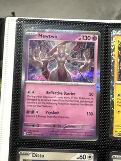 Mewtwo Holo Rare SV: Scarlet & Violet 151 150/165 NM - Image 1
