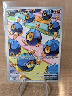 Roggenrola 127/086 Illustration Rare White Flare Scarlet & Violet Pokemon Card - Image 1