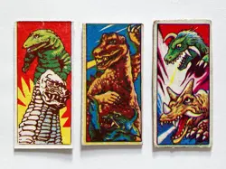 Vintage Japanese MENKO Card lot 23 - 1970s Kaiju Godzilla Alien Baltan Garamon - Image 4