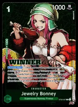 Jewelry Bonney - ST02-007 - NM - Winner - Promo - One Piece - OP1-11 - Image 1