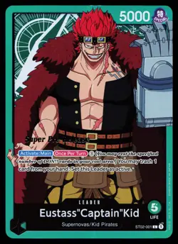Eustass Captain Kid - ST02-001 - NM - Super Pre-release - Promo - One Piece - OP - Image 1