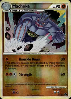 Machoke 40/102 HP Uncommon HGSS Triumphant Pokemon Reverse Holo - Image 1