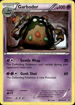 Garbodor 49/101 HP Uncommon Noble Victories Pokemon - Image 1