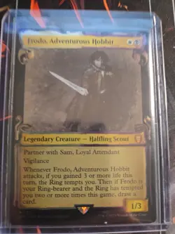 MTG Frodo, Adventurous Hobbit LTC Showcase Scrolls Foil 0461 NM - Image 1