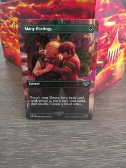 Wizards of the Coast MTG Many Partings Sorcery Common 445 EN Borderless Foil - Image 1