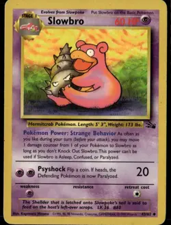 LP - Slowbro #43/62 | Uncommon | Fossil - Image 1