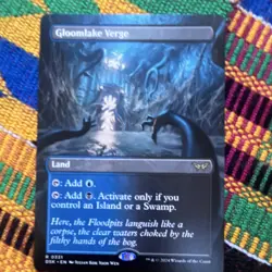 Wizards of the Coast MTG Gloomlake Verge 0131 Full Art Rare Land - Image 1