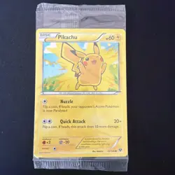 Pokemon Card Pikachu XY 42/146 Holo Movie Promo Factory Sealed Bonus Card - Image 1