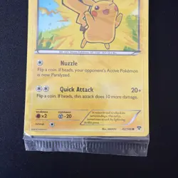 Pokemon Card Pikachu XY 42/146 Holo Movie Promo Factory Sealed Bonus Card - Image 3