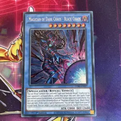 YuGiOh! Magician of Dark Chaos - Black Chaos CORI-EN027 Secret Rare 1st Edition - Image 1
