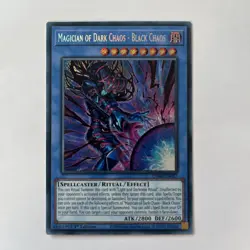 YuGiOh! Magician of Dark Chaos - Black Chaos CORI-EN027 Secret Rare 1st Edition - Image 1