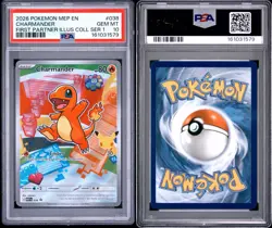 2026 POKEMON FIRST PARTNER ILLUSTRATION COLLECTION SERIES 1 CHARMANDER PSA 10 - Image 3