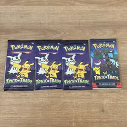 Pokemon Trick Or Trade BOOster Pack(Sealed) (4 Booster pack)2024 - Image 1