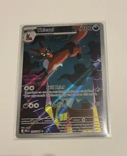 Thievul 092/084 Illustration Rare Pokemon Card, Pitch Black, TCG EN - Image 5