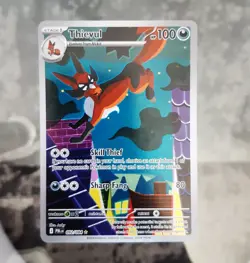 🔴⚪ Thievul 092/084 Illustration Rare Pokemon Pitch Black - Image 1