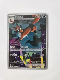Thievul 092/084 - Illustration Rare - Pitch Black Holo - Pokemon TCG - NM - Image 1