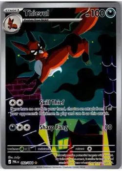 Thievul 092/084 * Illustration Rare * Pitch Black * Pokemon TCG * M/NM - Image 1