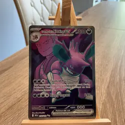 Pokemon TCG Team Rocket's Nidoking EX 216/182, Destined Rivals Ultra Rare Card - Image 1