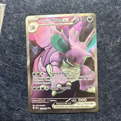 Pokemon TCG Team Rocket's Nidoking EX 216/182, Destined Rivals Ultra Rare Card - Image 1