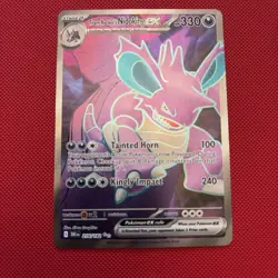 Pokemon TCG Team Rocket's Nidoking EX 216/182, Destined Rivals Ultra Rare Card - Image 1