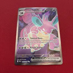 Pokemon TCG Team Rocket's Nidoking EX 216/182, Destined Rivals Ultra Rare Card - Image 2