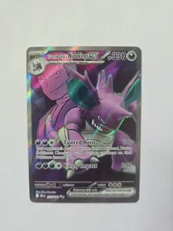 Pokemon TCG Team Rocket's Nidoking EX 216/182, Destined Rivals Ultra Rare Card - Image 1